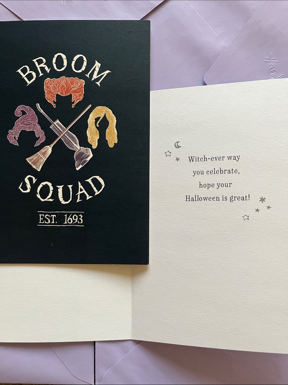 Hallmark Hocus Pocus Set of 4 Halloween Greeting Cards & Envelopes - Picture 3 of 6